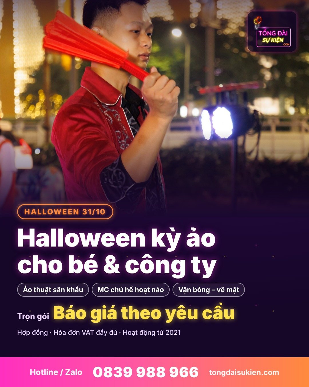 Halloween kỳ ảo cho bé & công ty